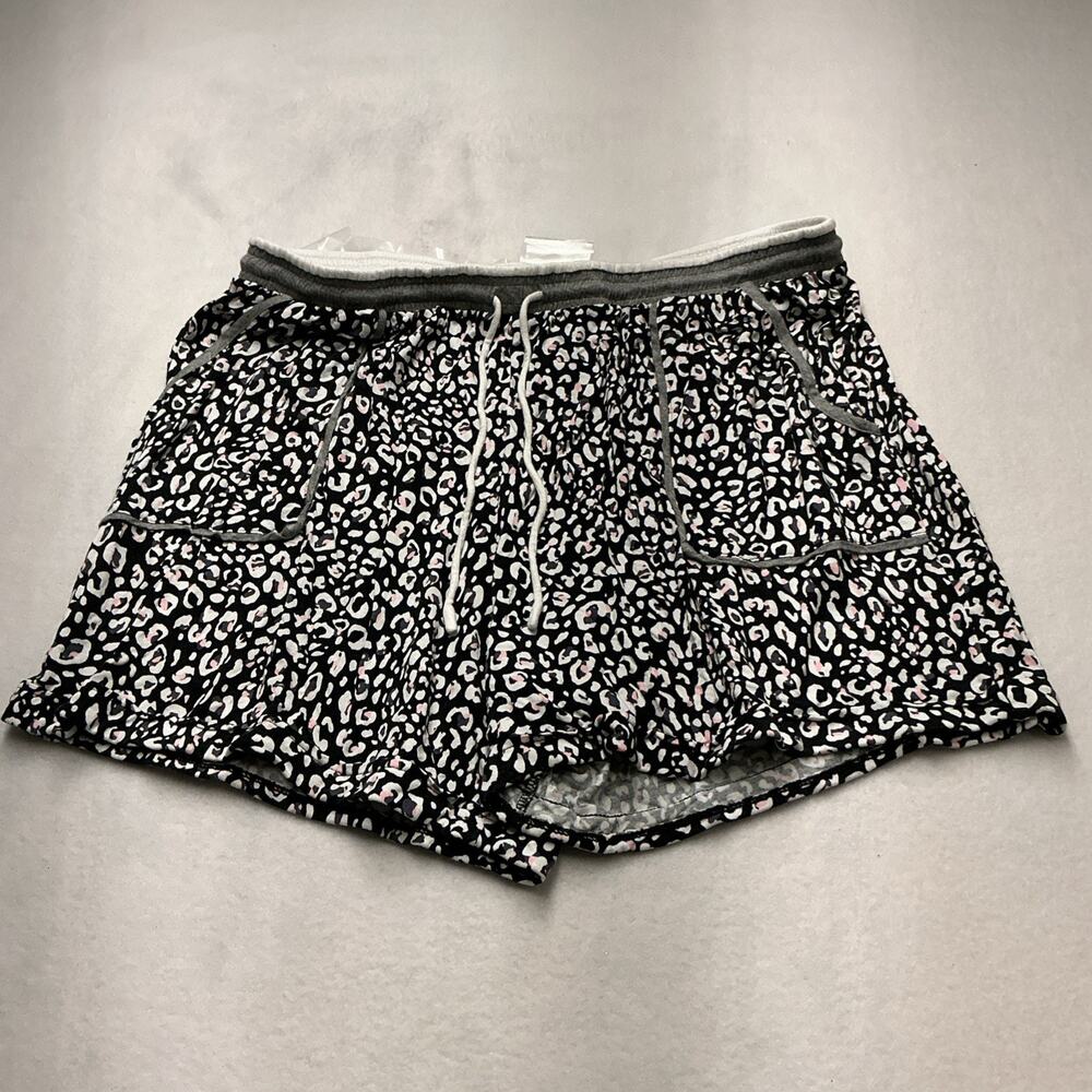 Secret Treasures Black and White Animal Print Cotton Sleep Shorts Size XL, 3983